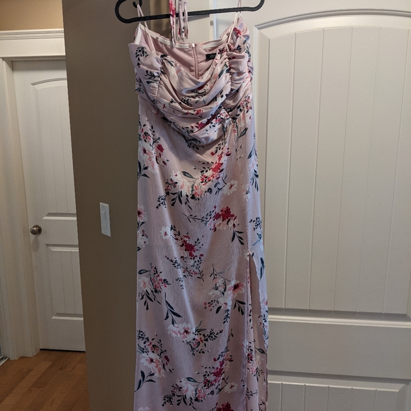 2/$25 Dynamite Shirred Strapless Maxi Dress NWT - Picture 2 of 5